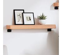 Vidaxl Wall Shelf Light Brown 60X10X6 Cm Treated Solid Wood Oak