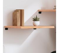 Vidaxl Wall Shelf Light Brown 60X50X4 Cm Treated Solid Wood Oak