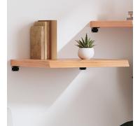 vidaXL Wall Shelf Light Brown 60x50x(2-6) cm Treated Solid Wood Oak