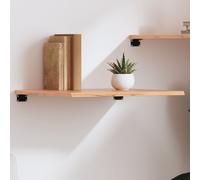 vidaXL Wall Shelf Light Brown 60x60x2 cm Treated Solid Wood Oak
