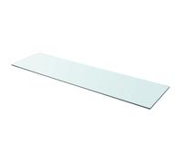 vidaXL Wall Shelf Panel Glass Clear Sheet Plate Storage Room Shelving Display