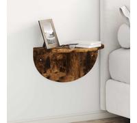 vidaXL Wall Shelf Smoked Oak 48 x 24 x 24 cm Engineered Wood