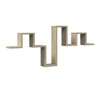 vidaXL Wall Shelf Sonoma Oak 104.5x10x43 cm Engineered Wood