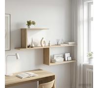VidaXL Wall Shelf Sonoma Oak 122 X 18 X 60 Cm Engineered Wood