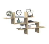 vidaXL Wall Shelf Sonoma Oak 124.5x18x60.5 cm Engineered Wood
