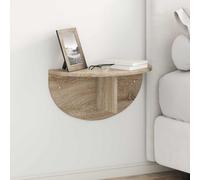 vidaXL Wall Shelf Sonoma Oak 48 x 24 x 24 cm Engineered Wood, Living Room, Rectangular, Modern, Durable, Comfortable Seating for Stylish Interior with Functional Design and Versatile Appeal
