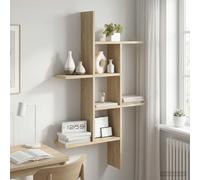 VidaXL Wall Shelf Sonoma Oak 61 X 15 X 102 Cm Engineered Wood