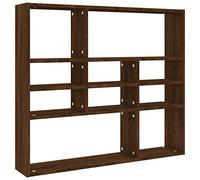Vidaxl Wall Shelf Brown Oak 90X16X78 Cm Engineered Wood