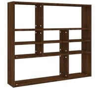 Vidaxl Wall Shelf Brown Oak 90X16X78 Cm Engineered Wood