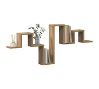 vidaXL Wall Shelf Wall-Mounted Artisan Oak 104.5 x 43 x 10 cm