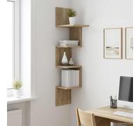VidaXL Wall Shelf Wall-Mounted Sonoma Oak 32 X 21 X107 Cm