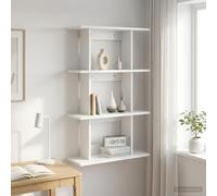 VidaXL Wall Shelf Wall-Mounted White 56 X 20 X 90 Cm Engineered Wood