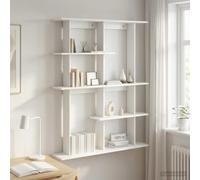 VidaXL Wall Shelf White 102 X 20 X 130 Cm Engineered Wood