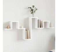 vidaXL Wall Shelf White 104.5x10x43 cm Engineered Wood