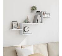 vidaXL Wall Shelf White 104x15x49 cm Engineered Wood