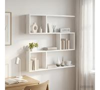 VidaXL Wall Shelf White 80 X 12 X 79.5 Cm Engineered Wood