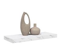 vidaXL Wall Shelf White Marble 60 x 23 x 4 cm Engineered Wood, Modern Wall Shelf, Rectangular, Durable Home Furniture, Storage Solution for Living Room, Bedroom, Kitchen, Bathroom