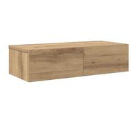 vidaXL Wall Shelf with Drawers Artisian Oak 60x26.5x15 cm Engineered Wood