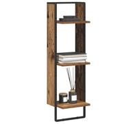 vidaXL 3 Shelf Old Wood Wall Shelf