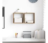 Wall Shelves with Shelf 2 pcs Artisan Oak Engineered Wood