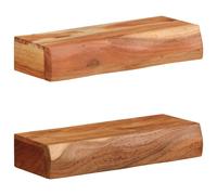 vidaXL Wall Shelves 2 pcs 40x17x8 cm Solid Wood Acacia