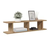 (artisan oak, 90 x 18 x 20 cm) vidaXL 2x Wall Shelf Wall-Mounted Shelf Hanging Floating Shelf Engineered Wood