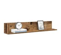 Wall Shelves 2pcs L-shaped Floating Old Wood 100x16.5x16.5cm Engineered Wood Set