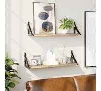 vidaXL Wall Shelves 2 pcs Sonoma Oak 60x15x15.5 cm