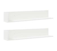 Wall Shelves Floating Storage Shelf Wall Mounted 2 pcs Engineered Wood vidaXL
