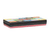 Wall Shelf Solid Mango Wood Multicolour 100x20x6 cm Modern Floating Display