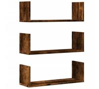 Wall Shelves Wall Storage Shelf Floating Shelf 3 pcs Engineered Wood vidaXL