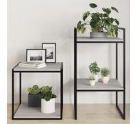 Vidaxl Wall Shelves 4 Pcs Grey Sonoma 40X40X1.5 Cm Engineered Wood