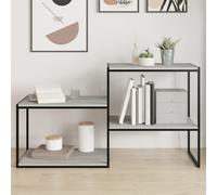 vidaXL Wall Shelves 4 pcs Grey Sonoma 60x40x1.5 cm Engineered Wood