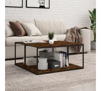 vidaXL Wall Shelves 4 pcs Smoked Oak 80x40x1.5 cm Engineered Wood