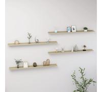 Vidaxl Wall Shelves 4 Pcs Sonoma Oak 115X9X3 Cm