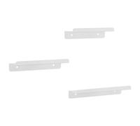 vidaXL Wall Shelves 3 pcs Silver Stainless Steel