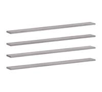 vidaXL Wall Shelves Floating Shelf Wall Rack 4 pcs Grey Sonoma Engineered Wood