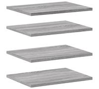 vidaXL Wall Shelves Floating Shelf Wall Rack 4 pcs Grey Sonoma Engineered Wood