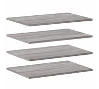 vidaXL Wall Shelves Floating Shelf Wall Rack 4 pcs Grey Sonoma Engineered Wood