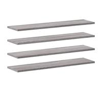 Vidaxl Wall Shelves 4 Pcs Grey Sonoma 80X20X1.5 Cm Engineered Wood
