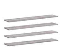vidaXL Wall Shelves Floating Shelf Wall Rack 4 pcs Grey Sonoma Engineered Wood