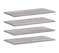 vidaXL Wall Shelves Floating Shelf Wall Rack 4 pcs Grey Sonoma Engineered Wood