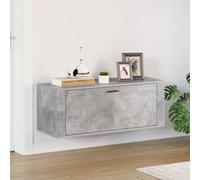vidaXL Wall Shoe Cabinet Concrete Grey 100x35x38 cm Engineered Wood