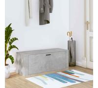 vidaXL Wall Shoe Cabinet Concrete Grey 100x35x38 cm Engineered Wood NEW