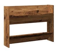 vidaXL Wall Shoe Cabinet, Shoe Rack Storage Organiser for Hallway Entryway, Shoe Cupboard with 2 Shelves, Modern Style, Old Wood Engineered Wood