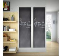 vidaXL Wall Sticker Blackboard 0.45 x 2 m 2 Rolls with Chalks