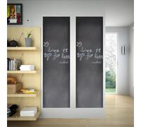 vidaXL Wall Sticker Blackboard 0.6 x 3 m 2 Rolls with Chalks