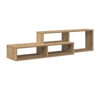 vidaXL Wall TV Stand 120 x 25 x 28.5 cm Engineered Wood, Living Room Storage, Modern Media Console, Durable Wall Tv Stand, Stylish Floating Unit for Urban Apartment Furniture
