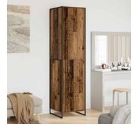 vidaXL Warderobe 2 pcs Old Wood 50 x 50 x 200 cm Engineered Wood
