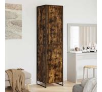 vidaXL Warderobe 2 pcs Smoke Oak 50 x 50 x 200 cm Engineered Wood